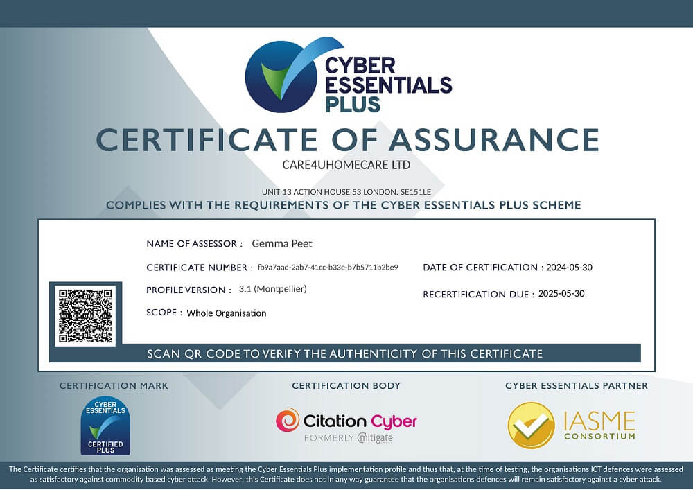 Certificate 1